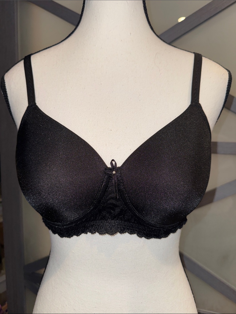 Jodee Celebration 105 Mastectomy Bra 34A Black Pocketed Wireless NWOT